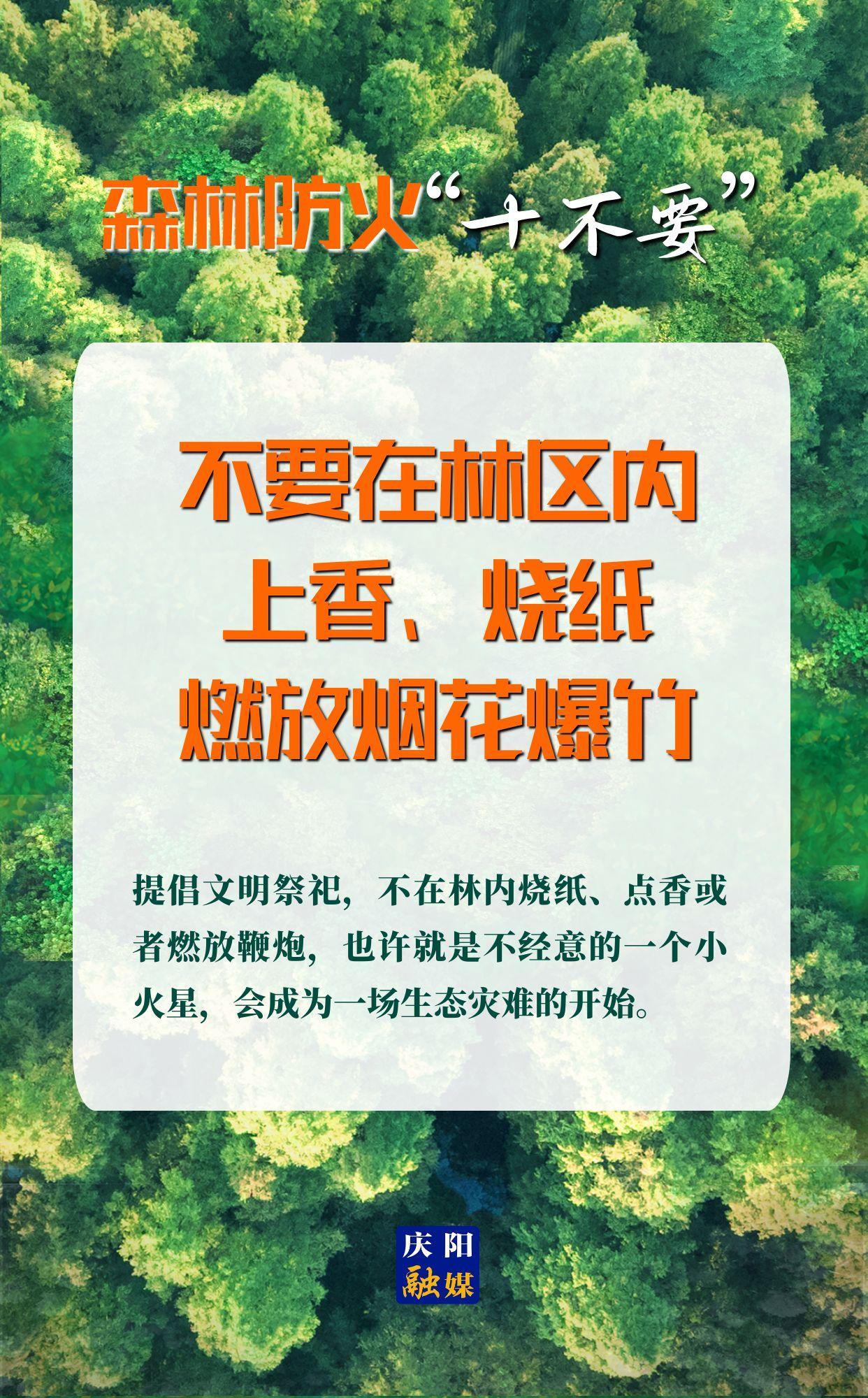 【微海報(bào)】森林防火“十不要”④丨不要在林區(qū)內(nèi)上香、燒紙、燃放煙花爆竹