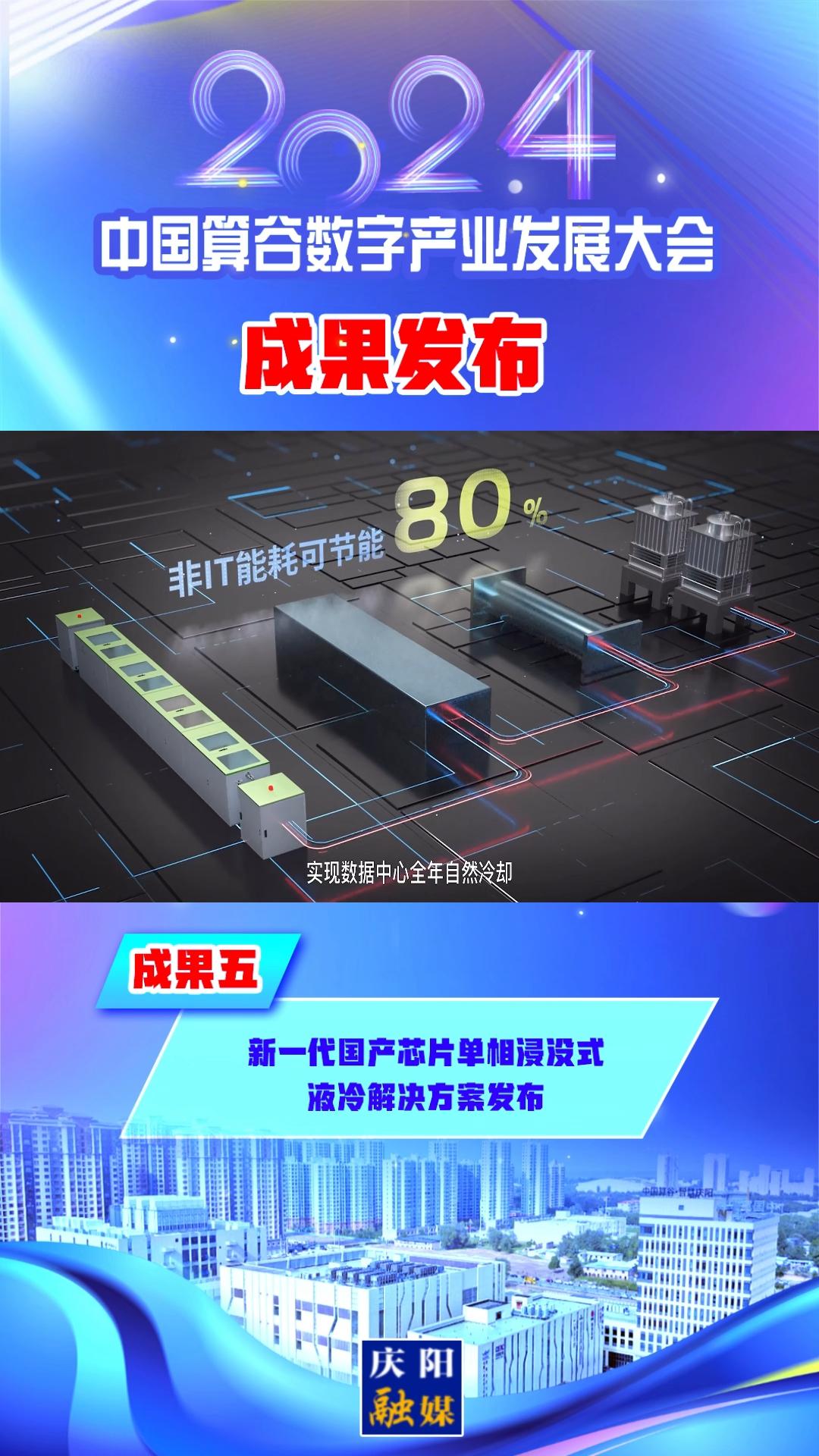 【V視】2024中國算谷數(shù)字產業(yè)發(fā)展大會成果五丨新一代國產芯片單相浸沒式液冷解決方案發(fā)布