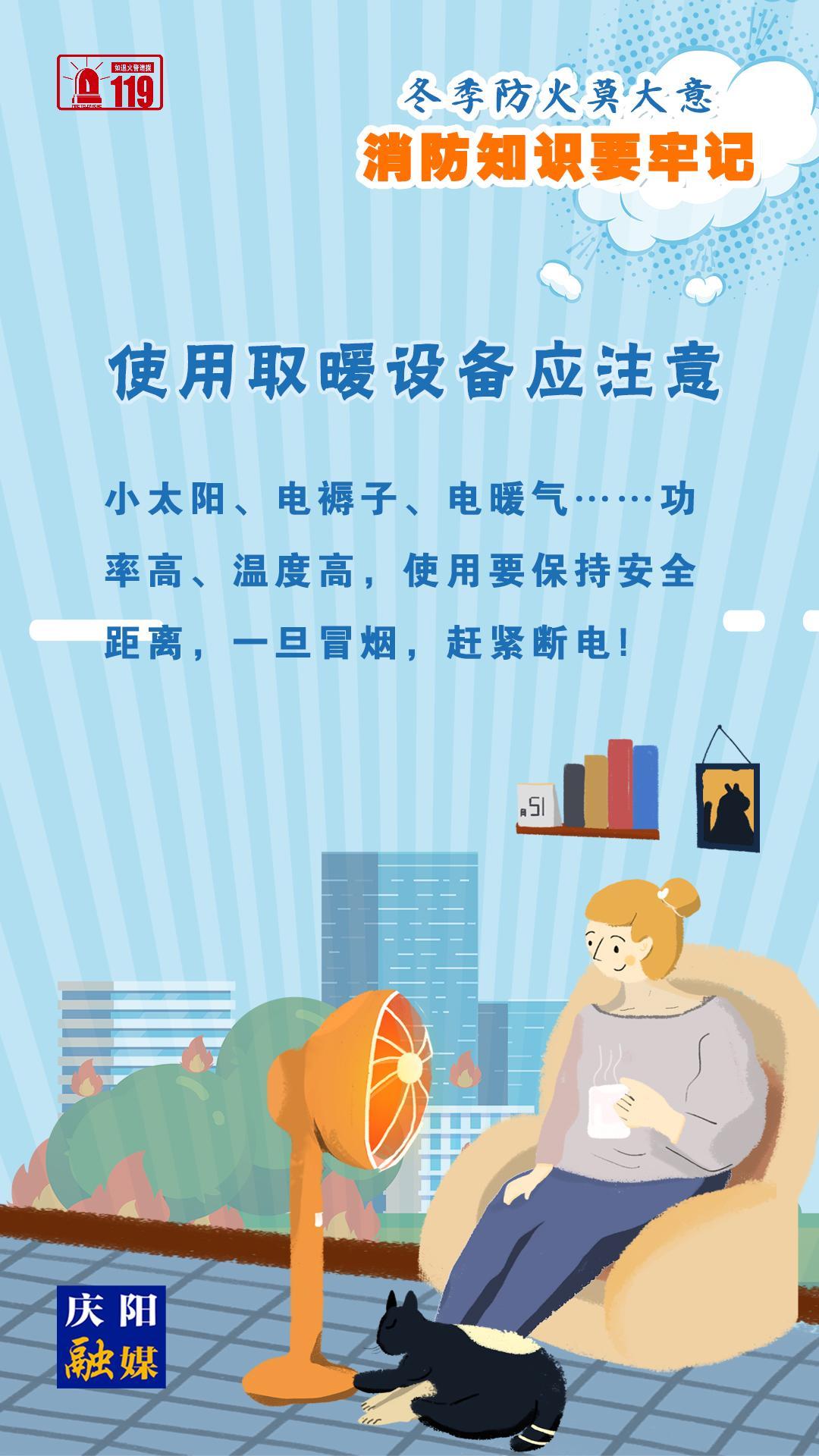 【微海報】冬季防火莫大意，使用取暖設(shè)備應注意！