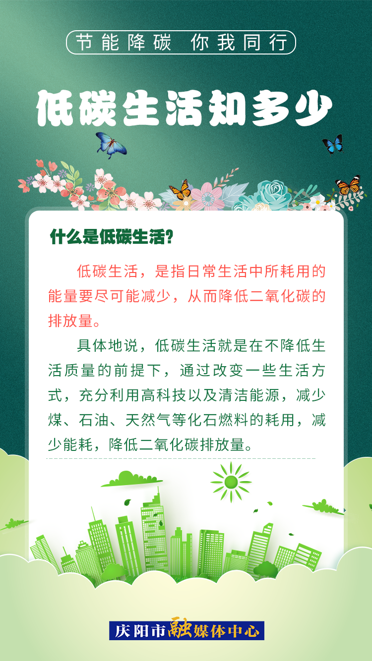 【節(jié)能降碳 你我同行】低碳生活知多少（2）：什么是低碳生活？