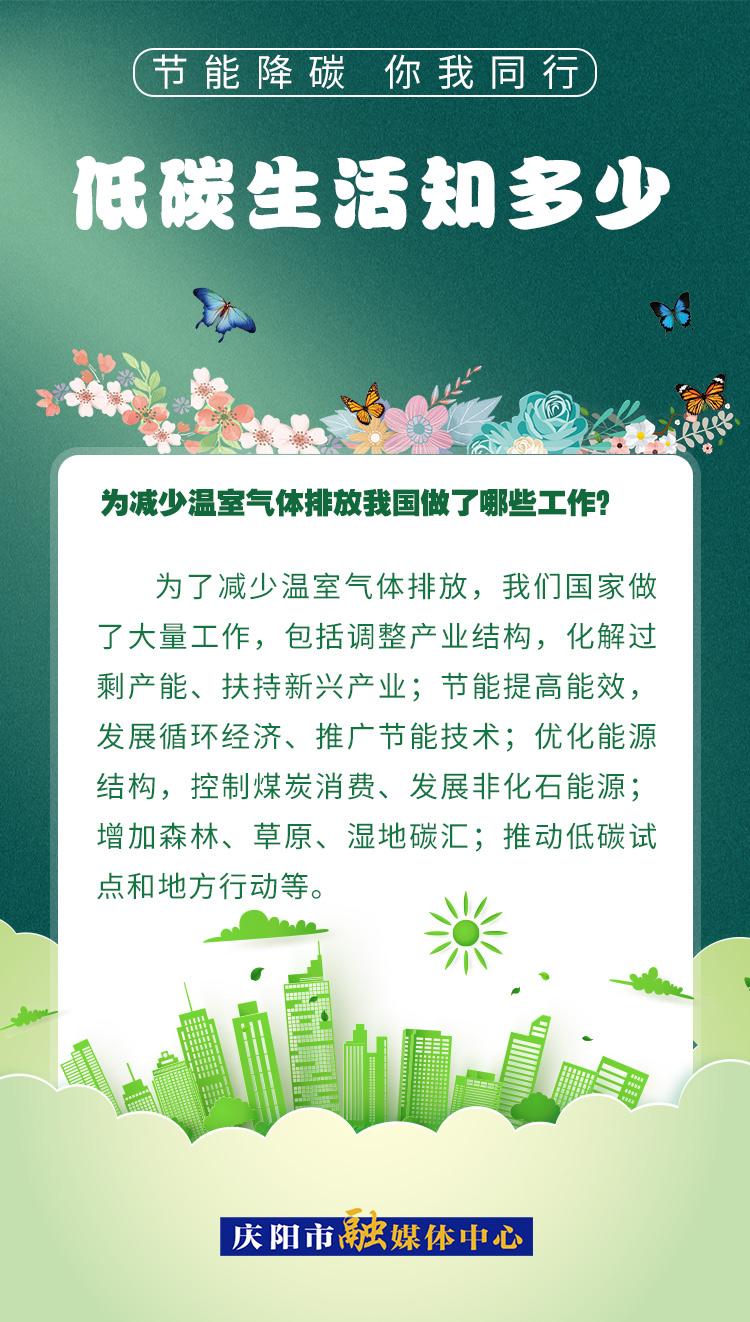 【節(jié)能降碳 你我同行】低碳生活知多少（17）：為減少溫室氣體排放，我國做了哪些工作？